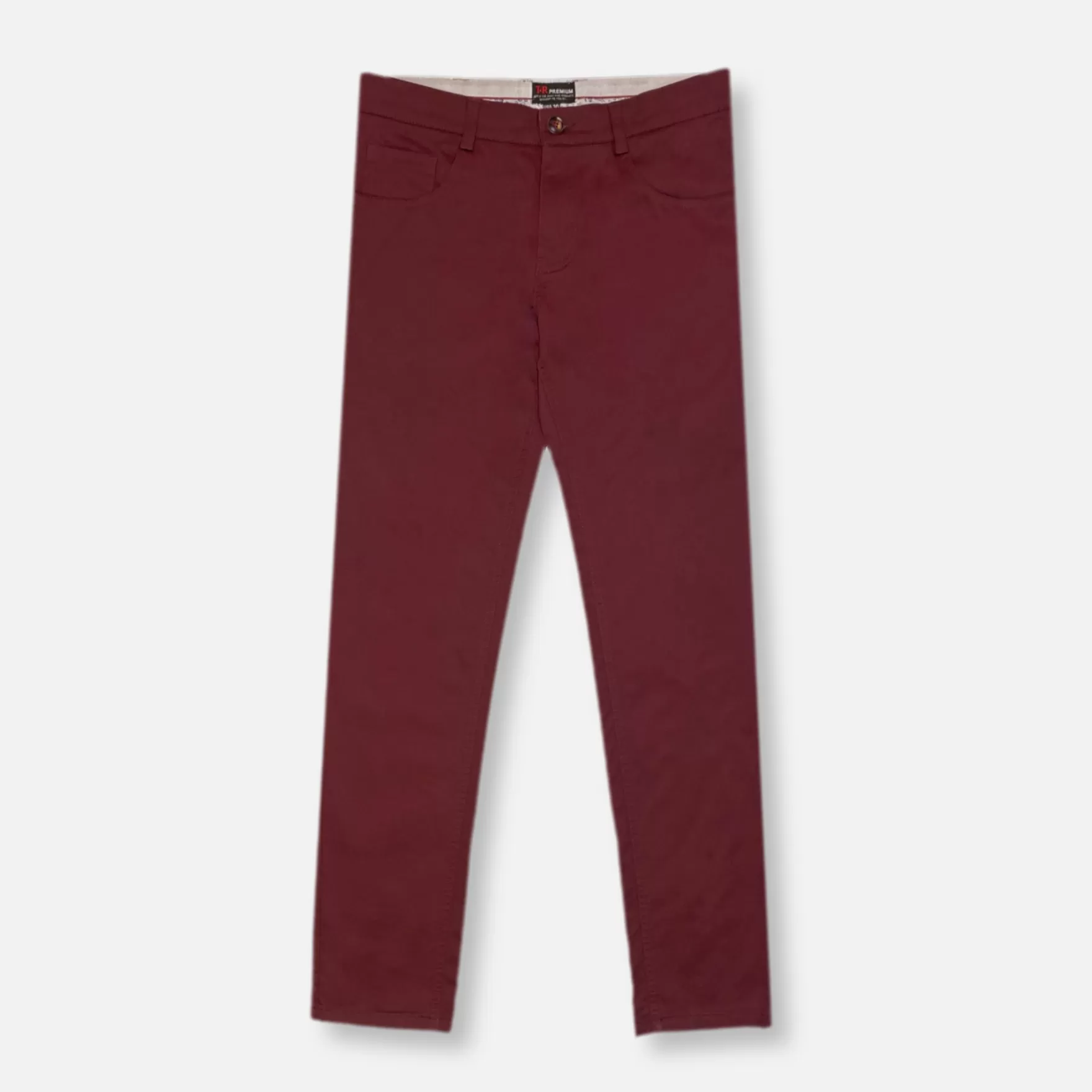 New Edition Fashion Pants-Seth Slim Solid Chino Burgundy