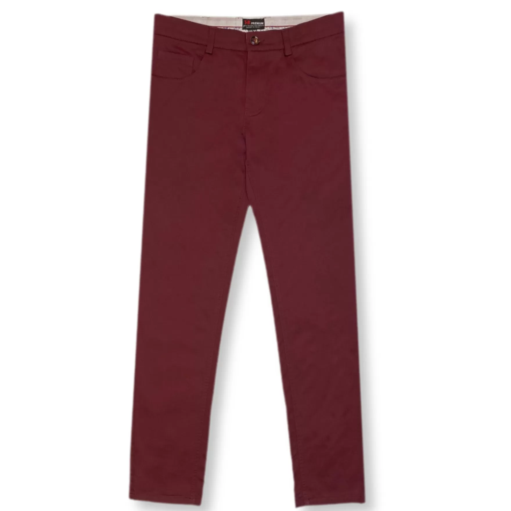 New Edition Fashion Pants-Seth Slim Solid Chino Burgundy