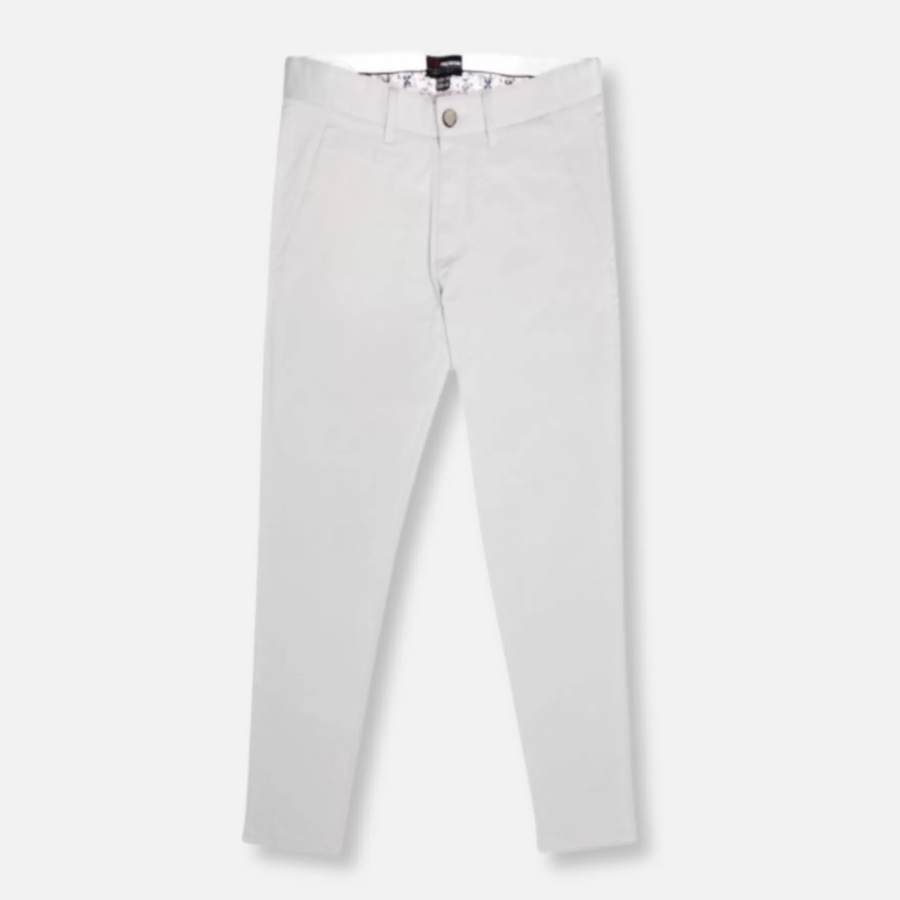 New Edition Fashion Pants-Simon Solid Slim Chino Shell Grey