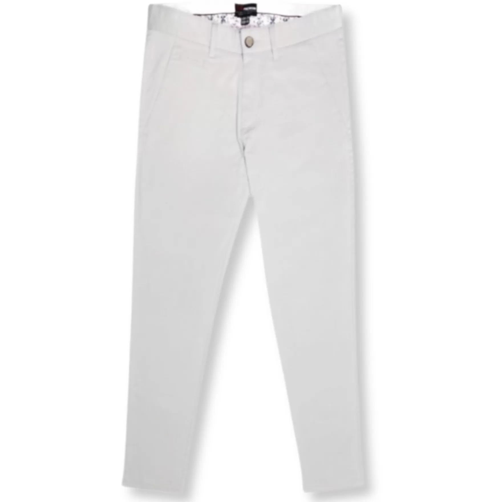 New Edition Fashion Pants-Simon Solid Slim Chino Shell Grey