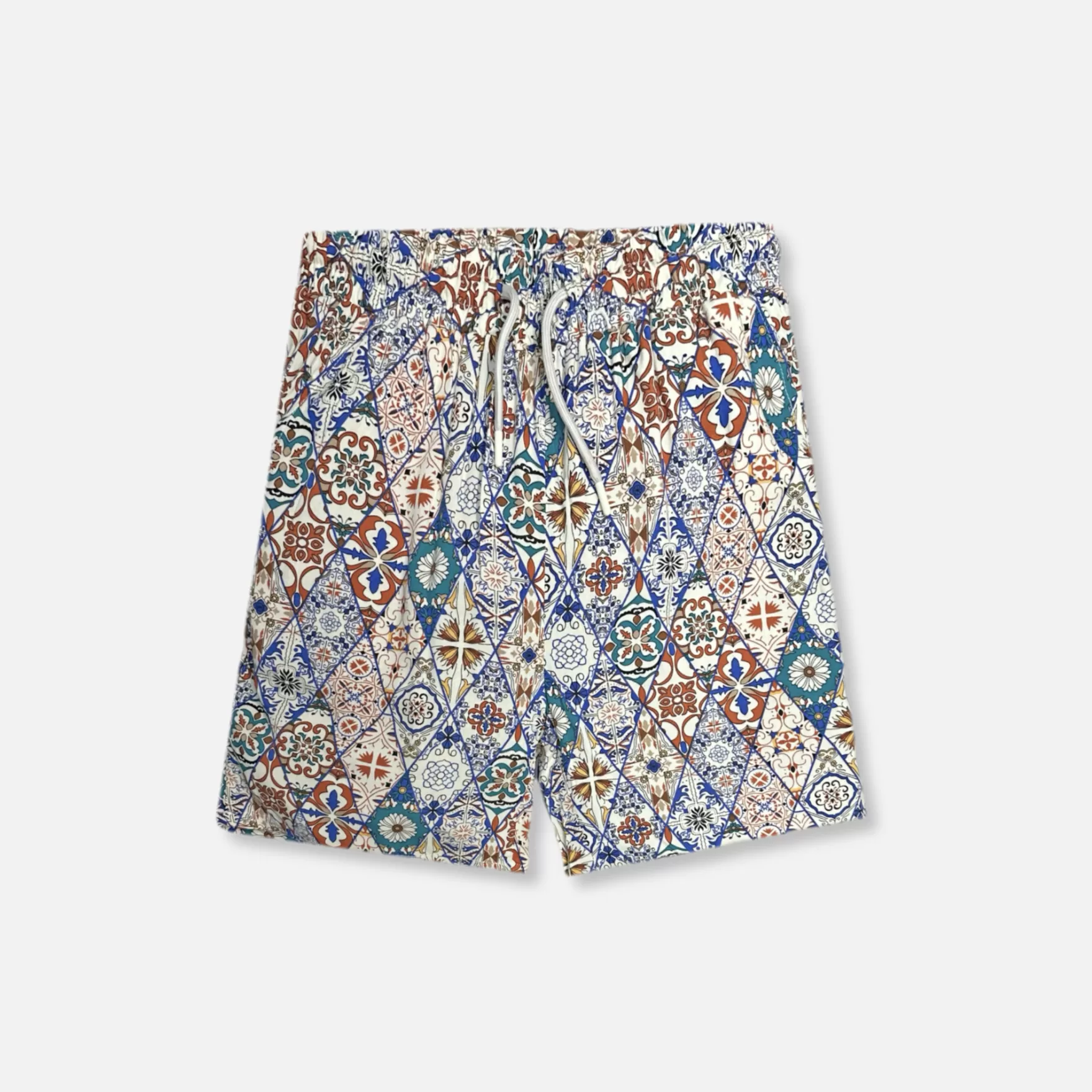 New Edition Fashion Pants | Shorts-Taborne Tropical Drawstring Shorts Ecru