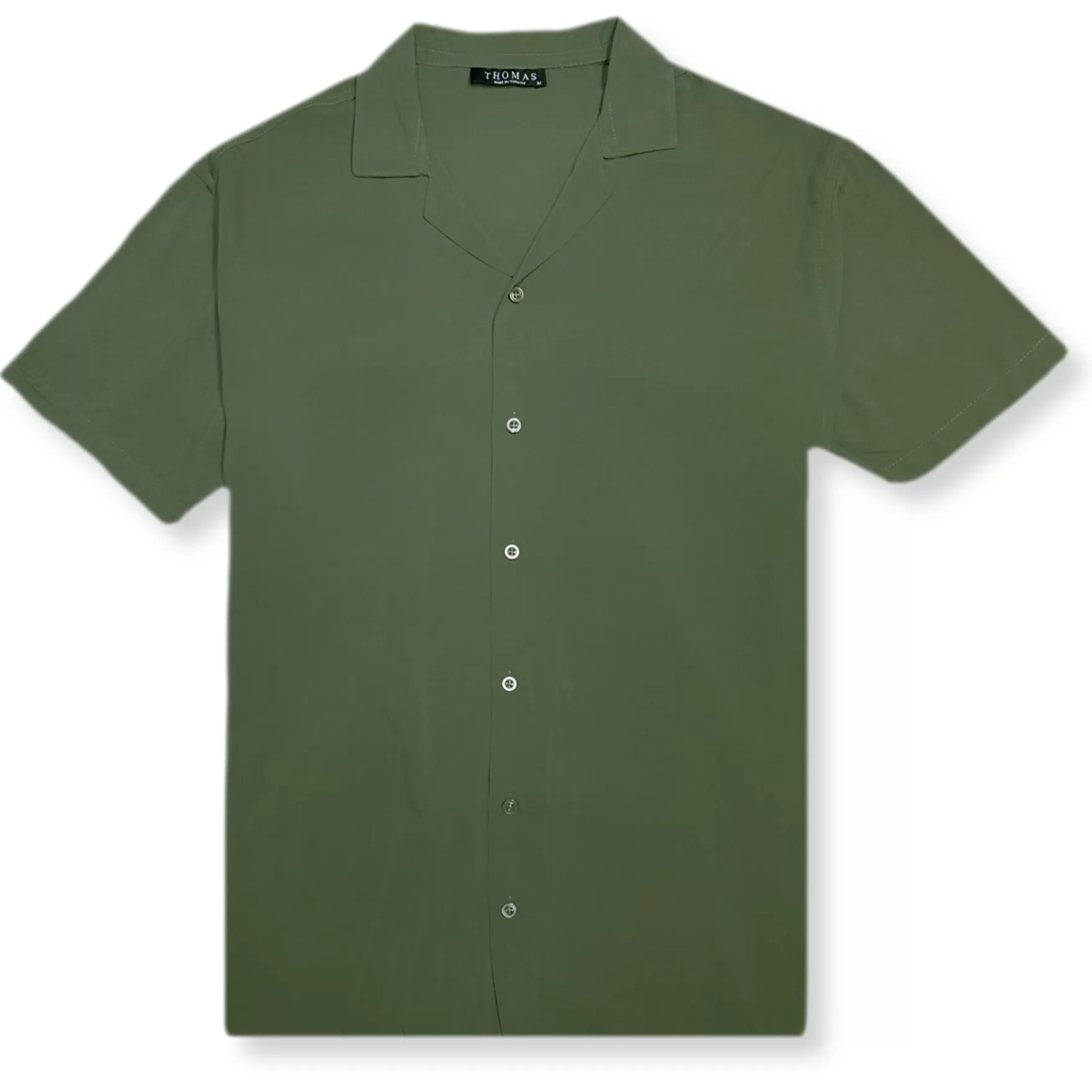 New Edition Fashion Button Downs-Talbert Resort Revere Collar Shirt Olive