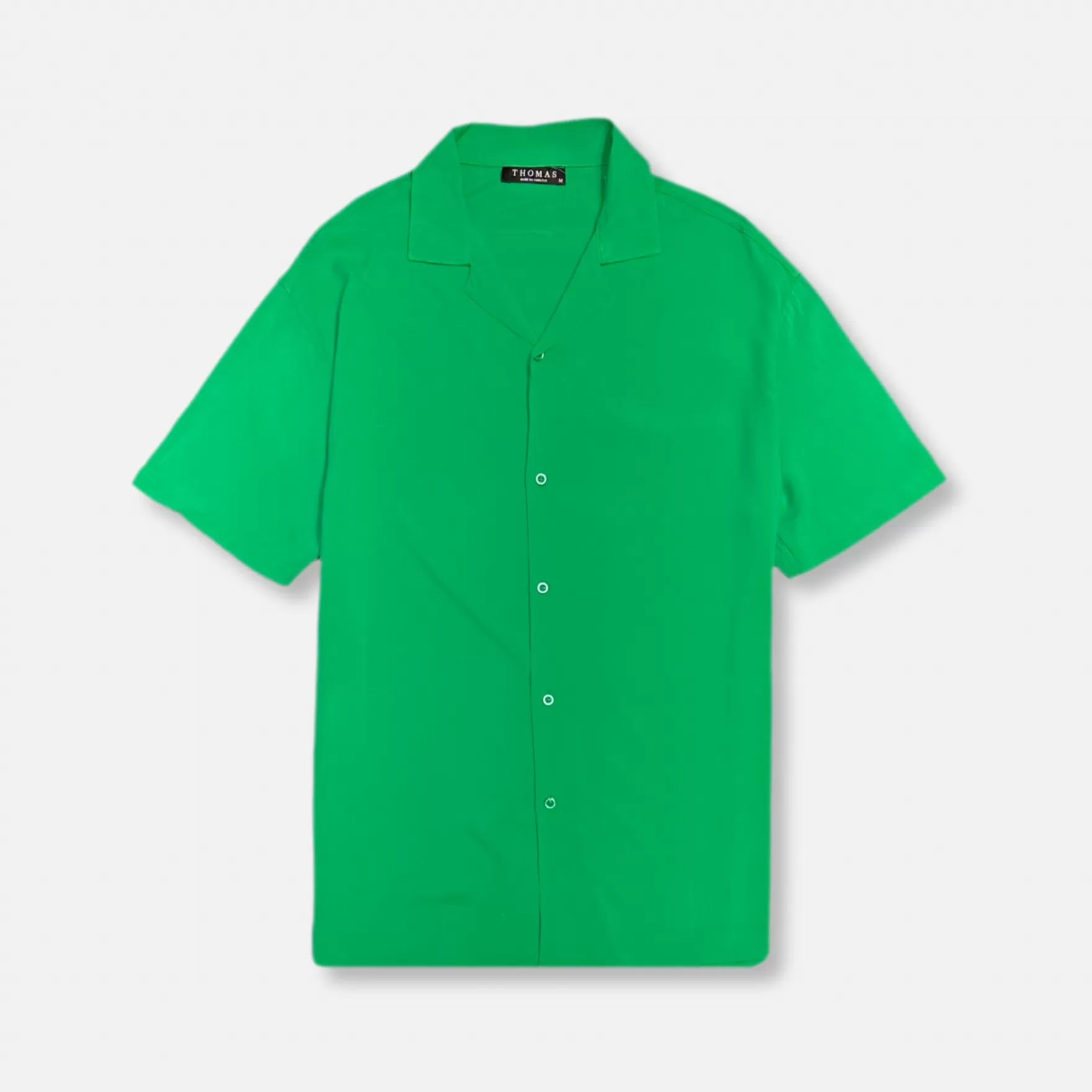 New Edition Fashion Button Downs-Talbert Revere Collar Shirt Green