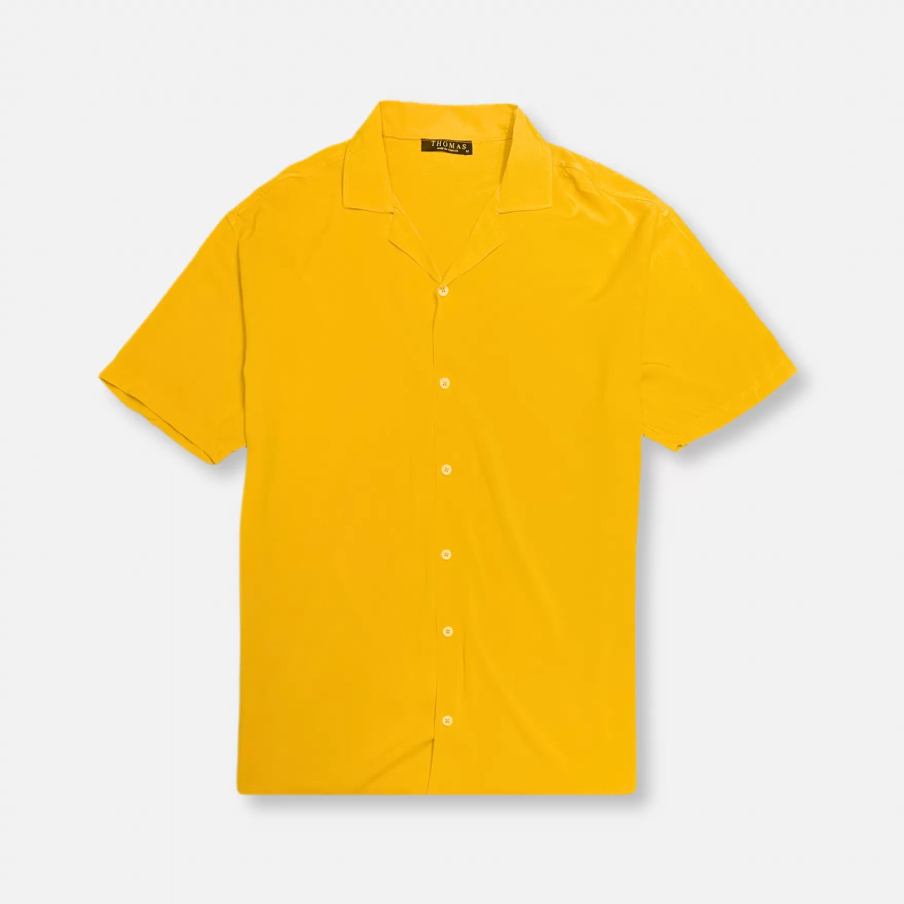 New Edition Fashion Button Downs-Talbert Revere Collar Shirt Mustard