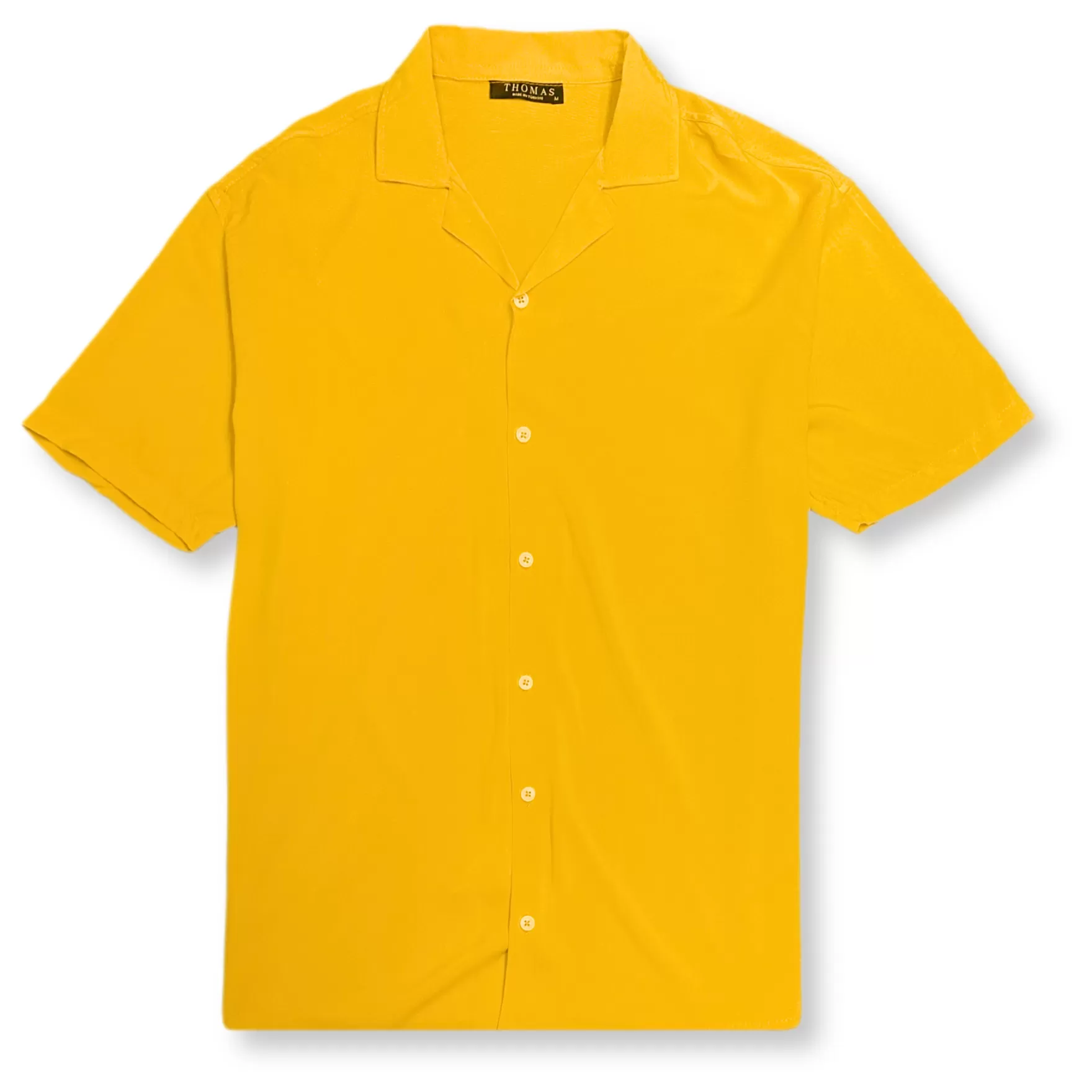 New Edition Fashion Button Downs-Talbert Revere Collar Shirt Mustard