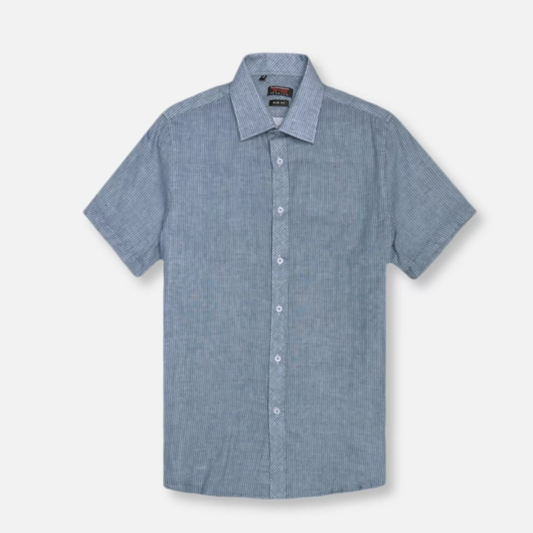 New Edition Fashion Button Downs-Taras Short Sleeve Shirt Denim