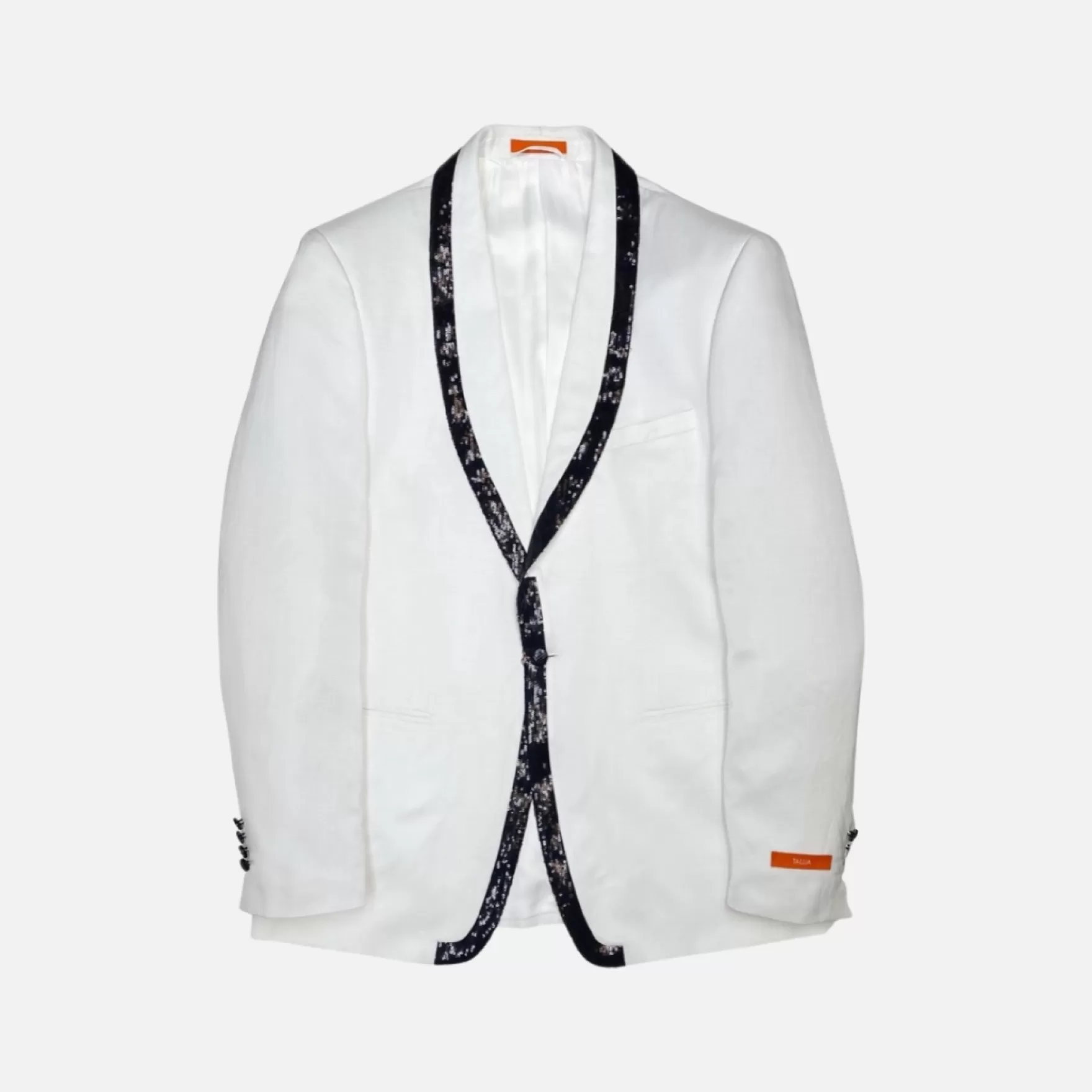 New Edition Fashion Blazers & Sportcoats-Tavarous Sequin Jacket White