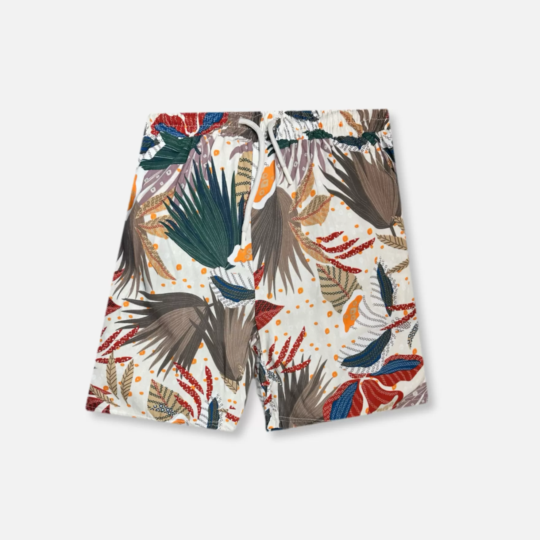 New Edition Fashion Pants | Shorts-Tempest Tropical Drawstring Shorts Ecru