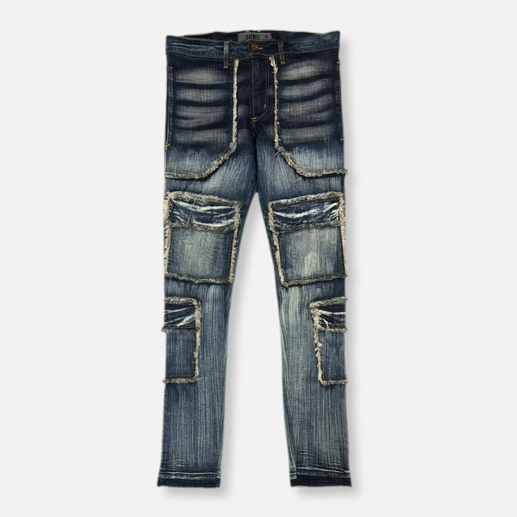 New Edition Fashion Jeans | Pants-The Patchwork - Greco Blue