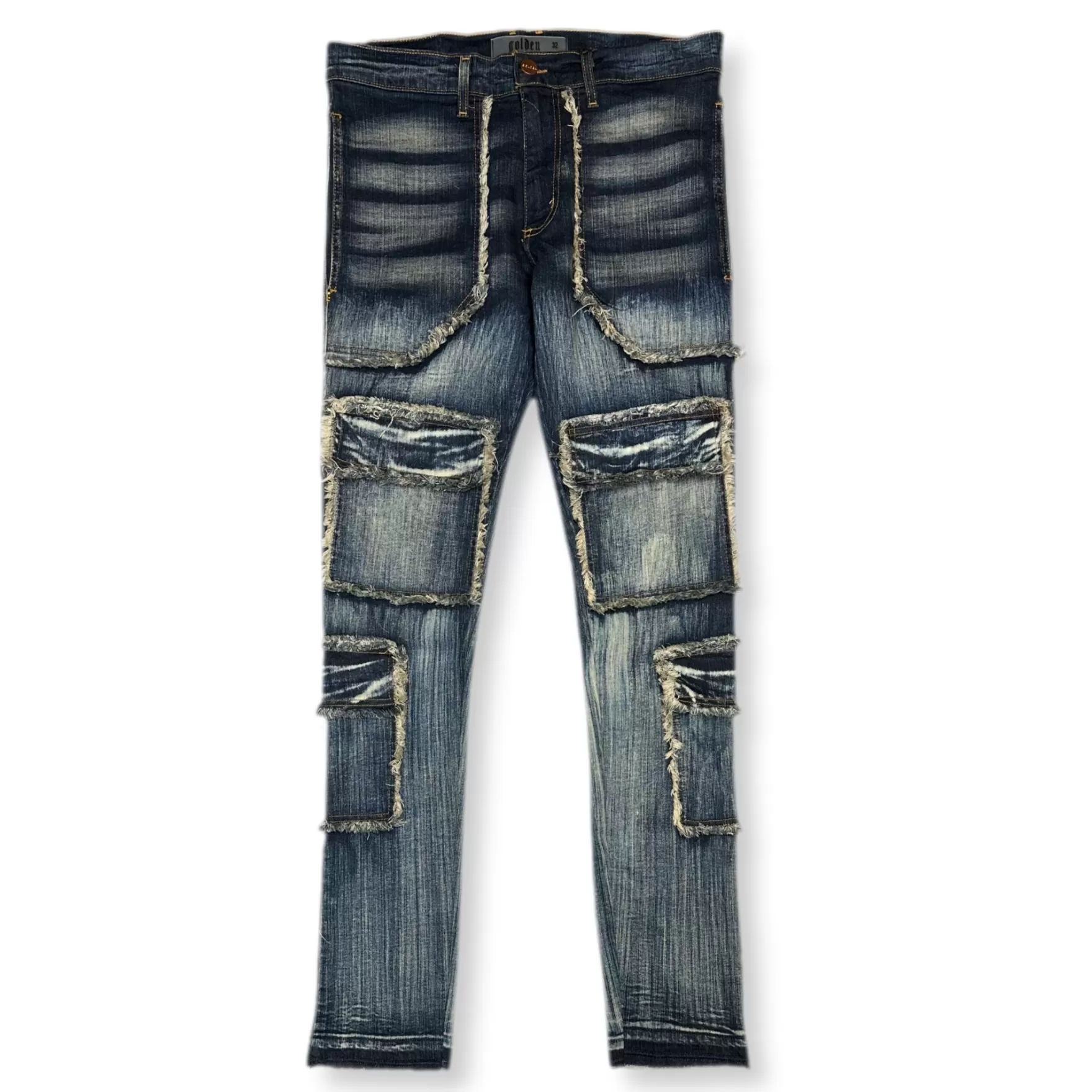 New Edition Fashion Jeans | Pants-The Patchwork - Greco Blue