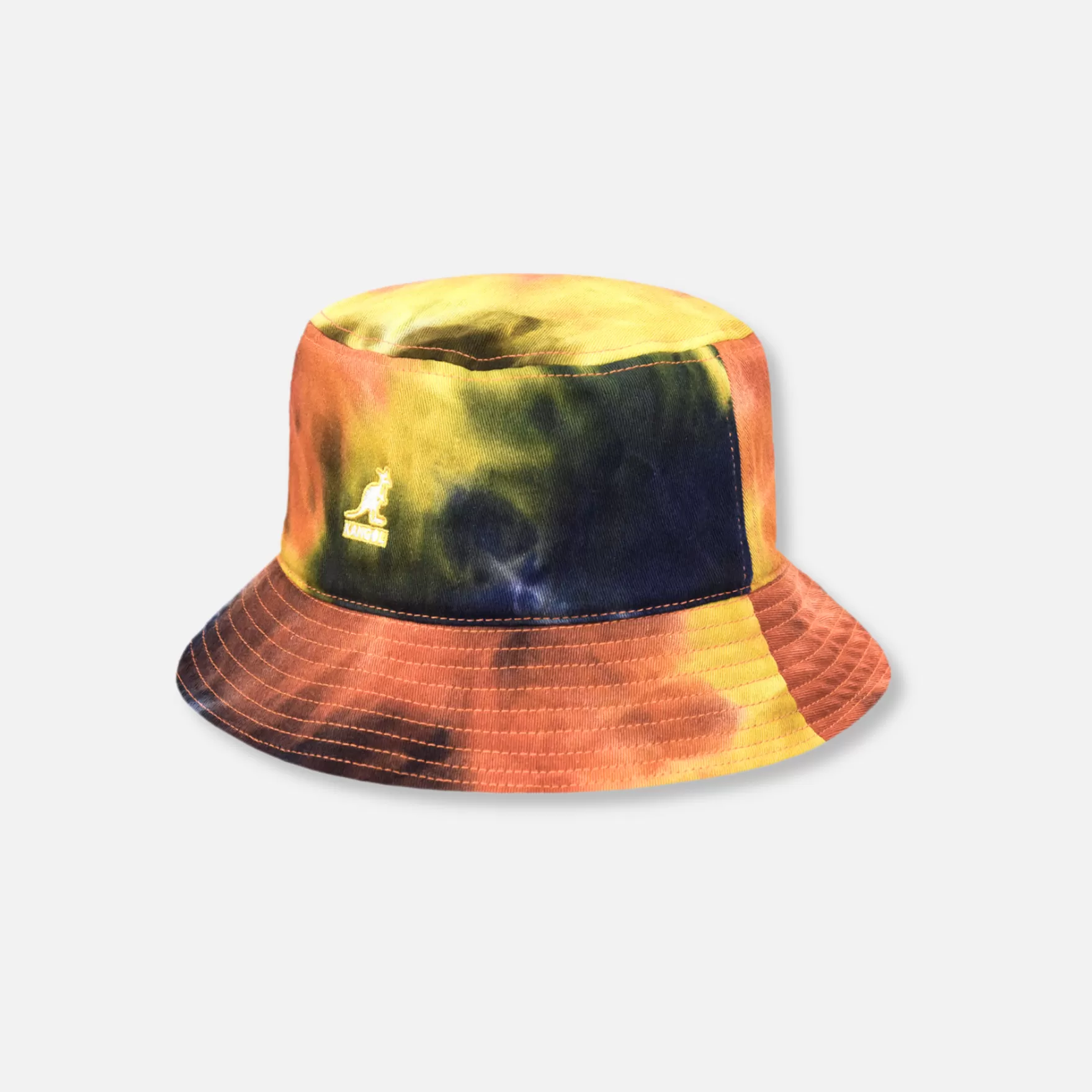 New Edition Fashion Hats-Tie Dye Bucket Hat Golden Palm