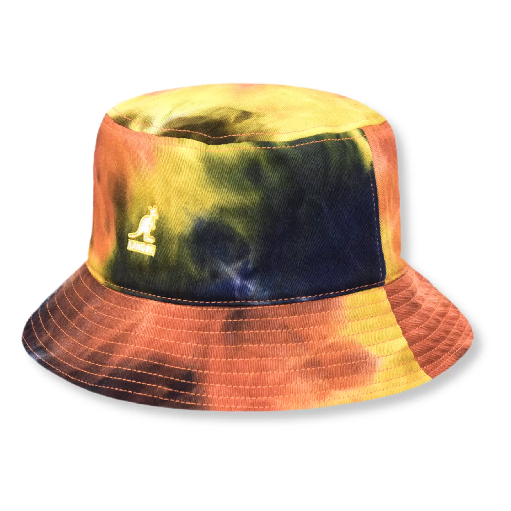 New Edition Fashion Hats-Tie Dye Bucket Hat Golden Palm