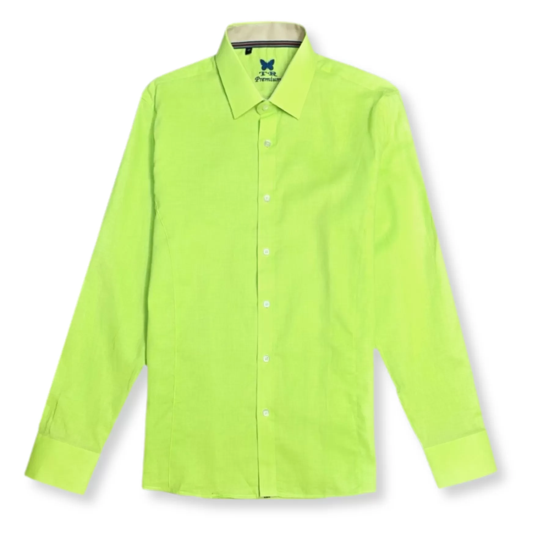 New Edition Fashion Button Downs-Toledo Button Down Linen Shirt Lime