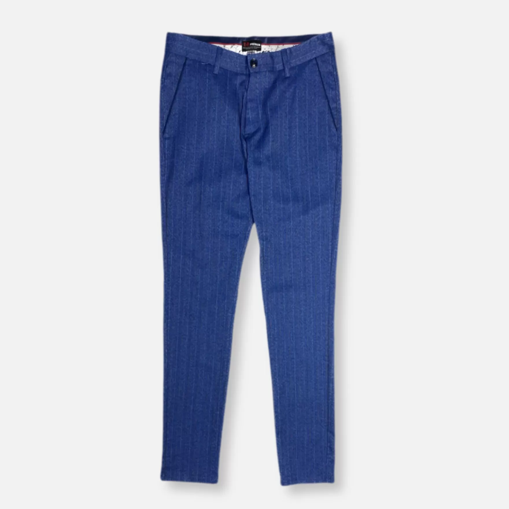 New Edition Fashion Pants-Traid Slim Fit Pinstripe Pants Royal