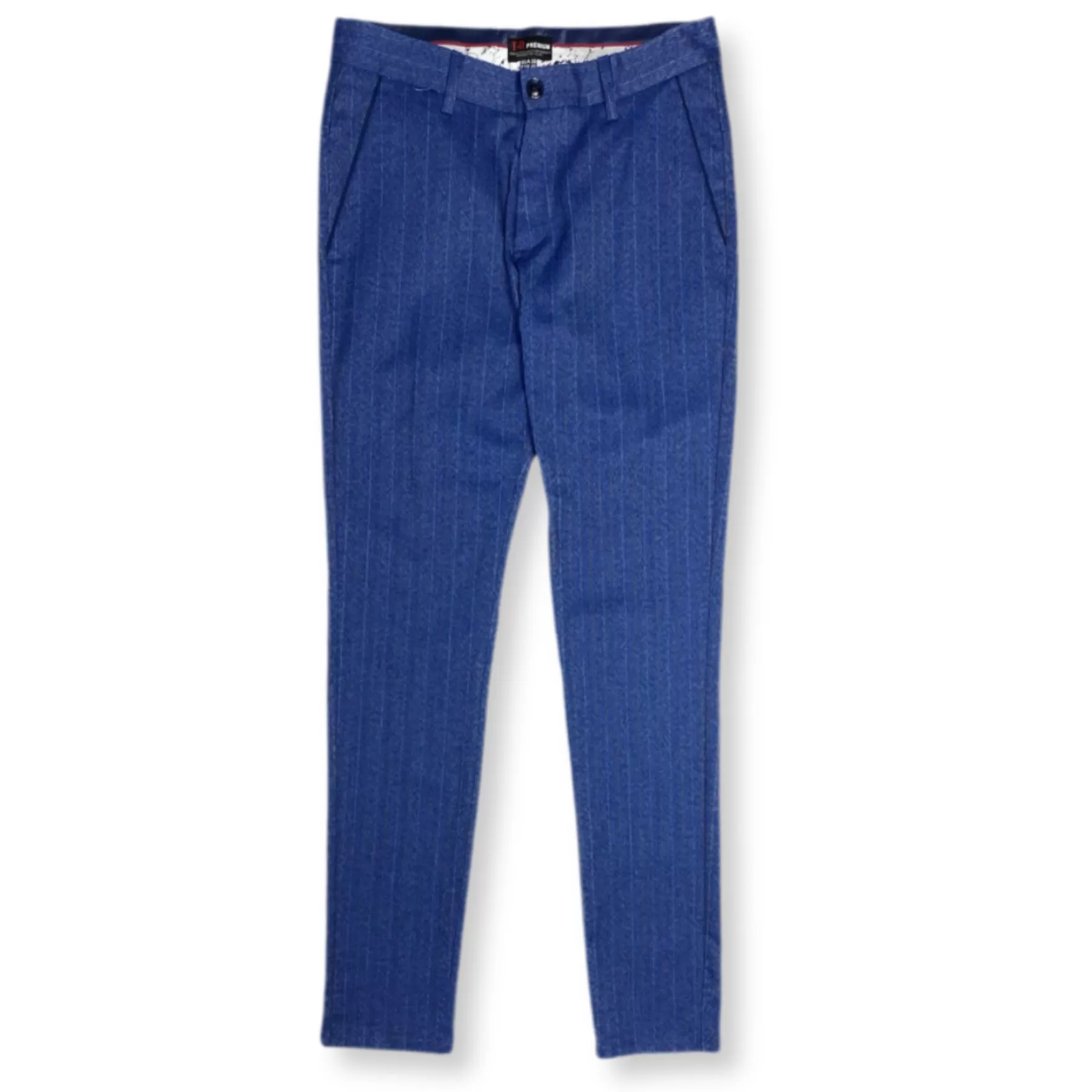 New Edition Fashion Pants-Traid Slim Fit Pinstripe Pants Royal