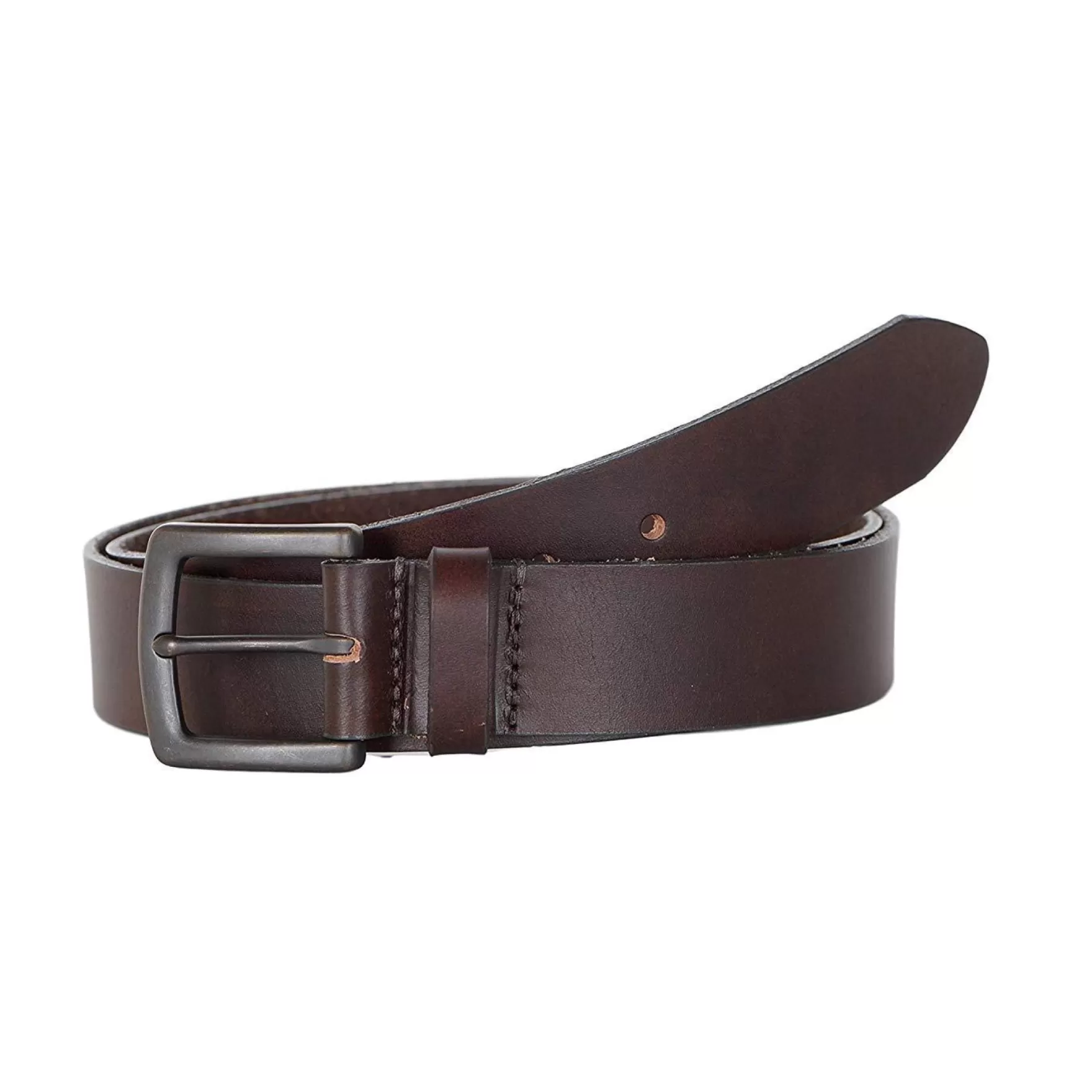 New Edition Fashion Belts-Tyson Classic Leather Belt Brown