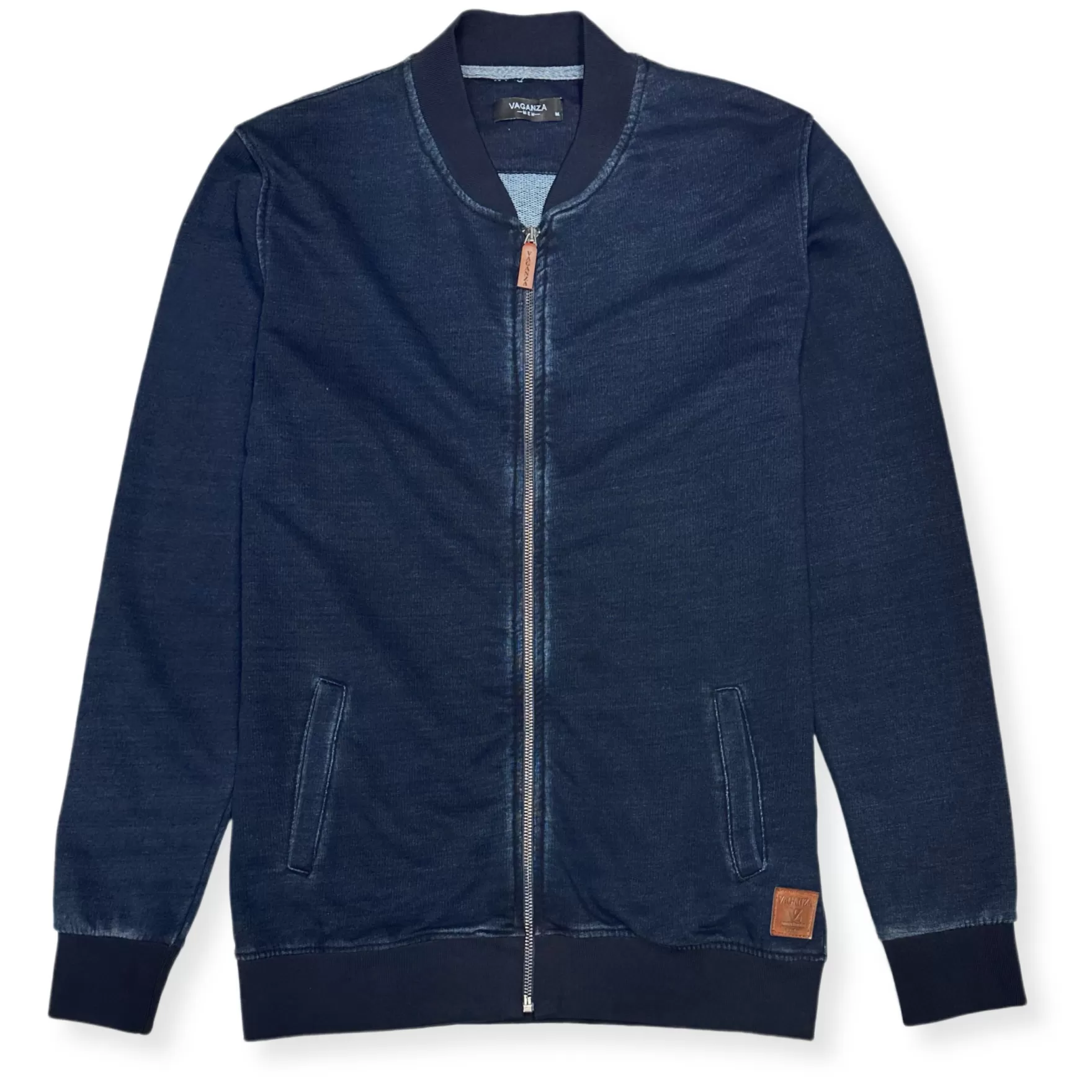 New Edition Fashion Sweaters-Vadso Baseball Jacket Navy