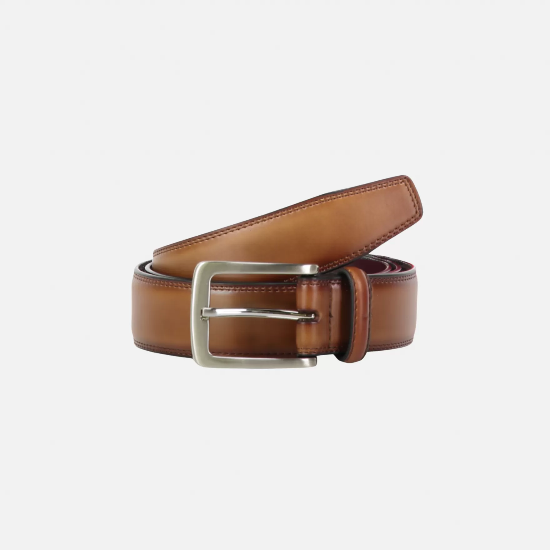 New Edition Fashion Belts-Valente Classic Leather Belt Cognac