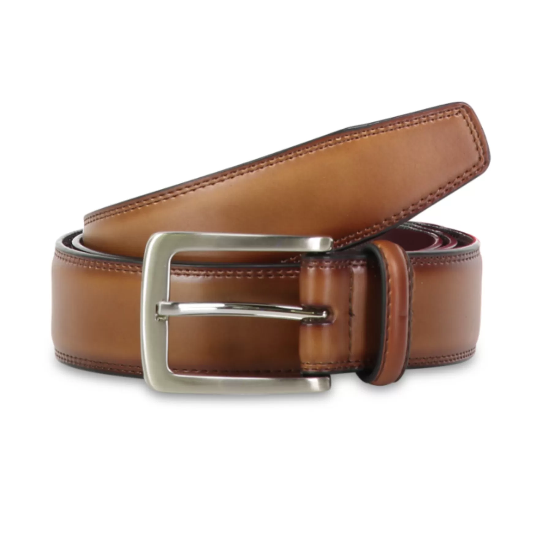 New Edition Fashion Belts-Valente Classic Leather Belt Cognac