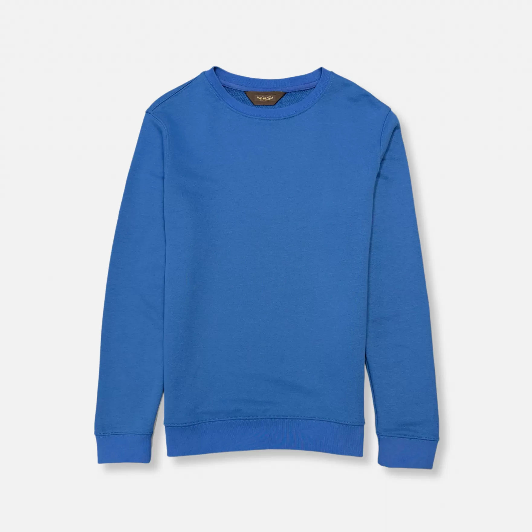 New Edition Fashion Sweaters-Vargas Solid Sweatshirt Blue