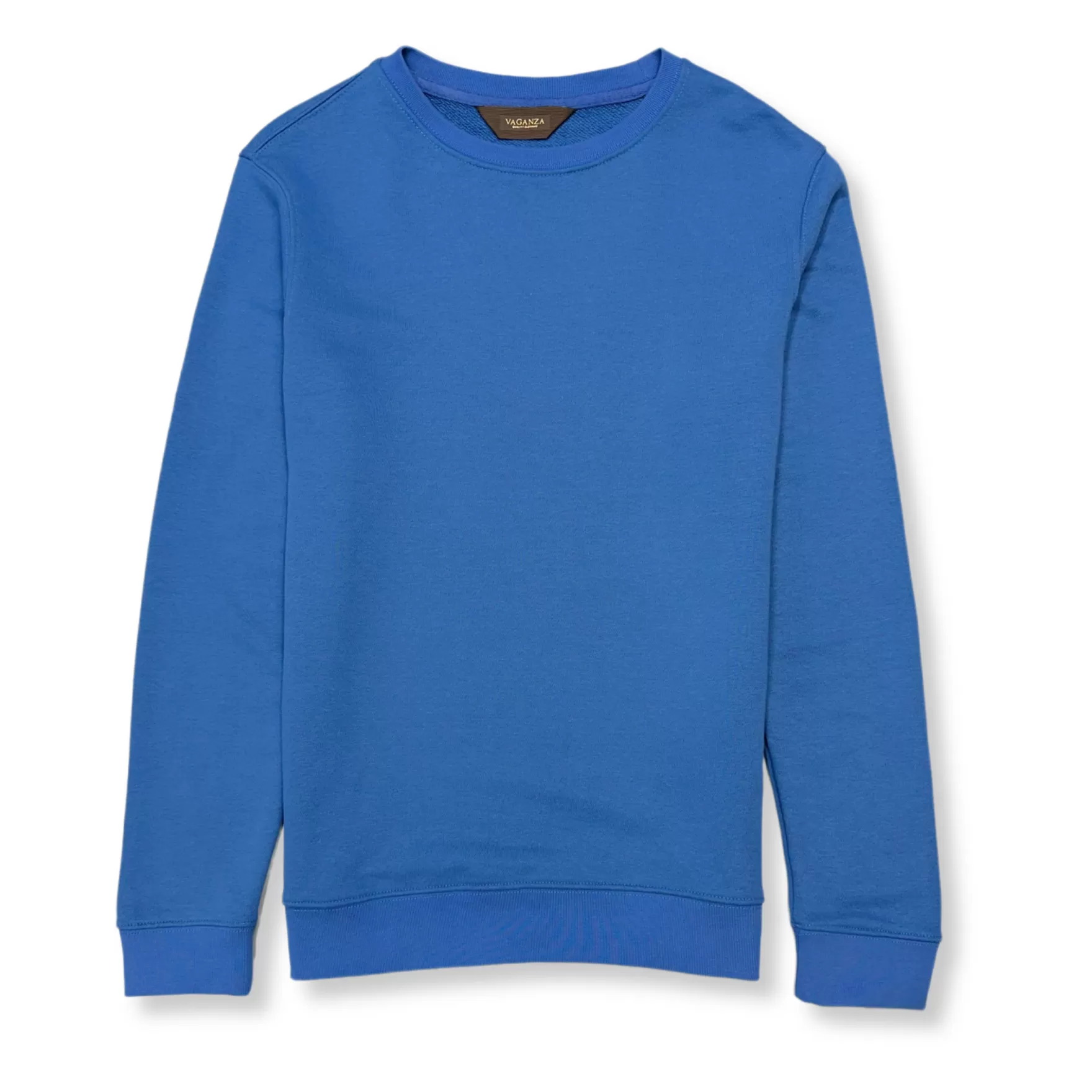 New Edition Fashion Sweaters-Vargas Solid Sweatshirt Blue