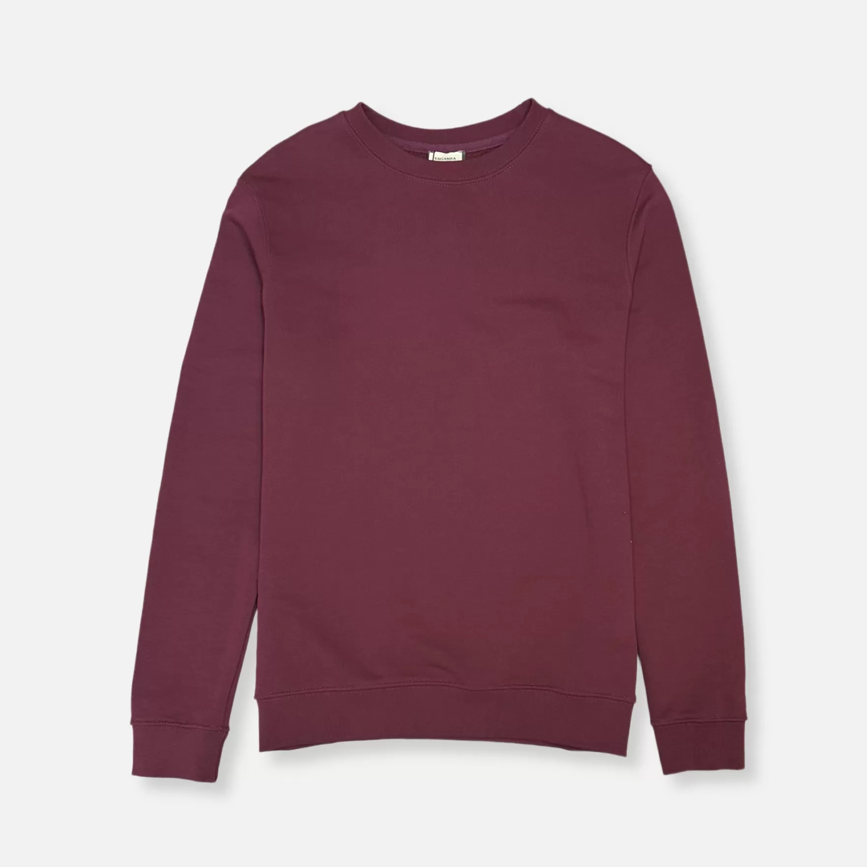 New Edition Fashion Sweaters-Vargas Solid Sweatshirt Burgundy