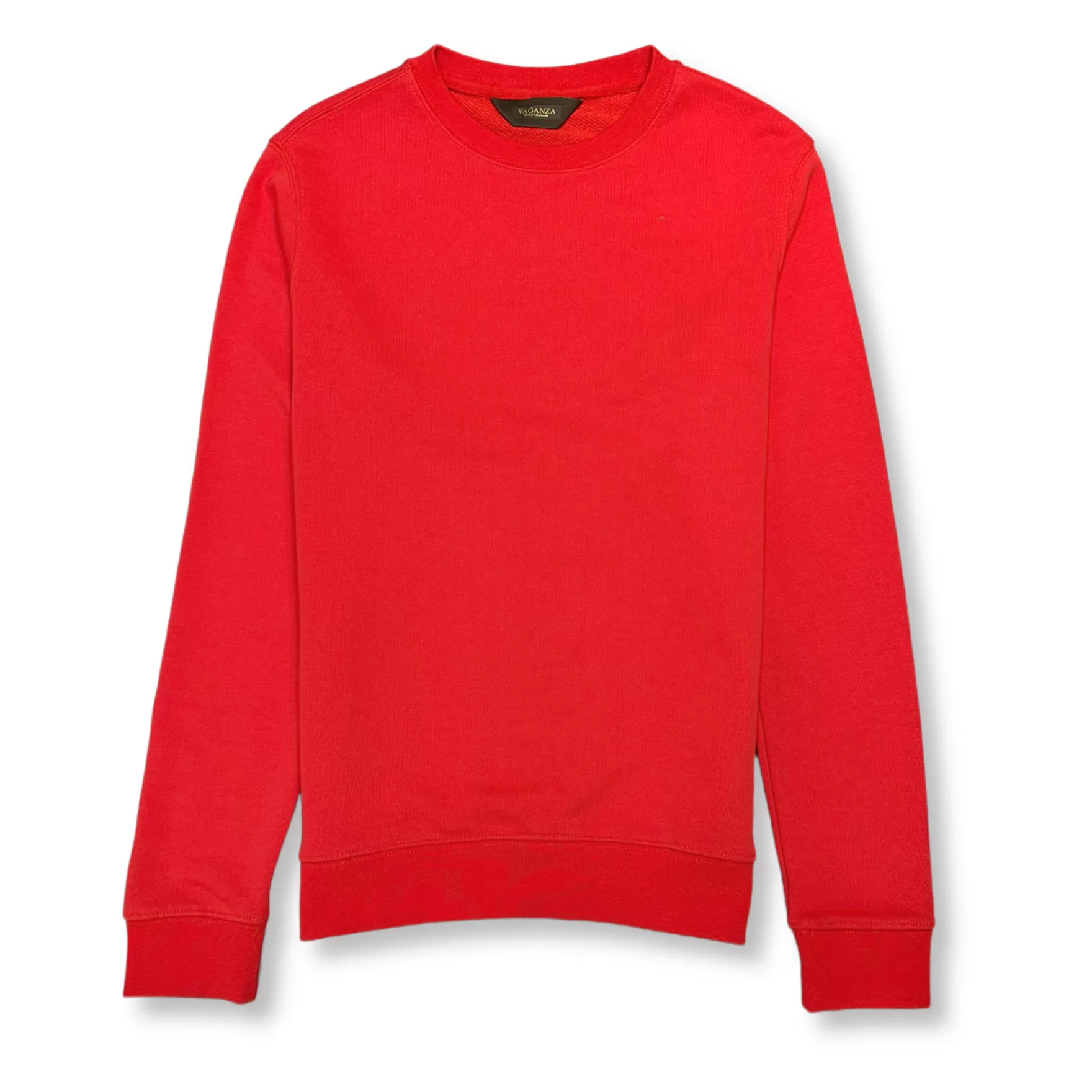 New Edition Fashion Sweaters-Vargas Solid Sweatshirt Red