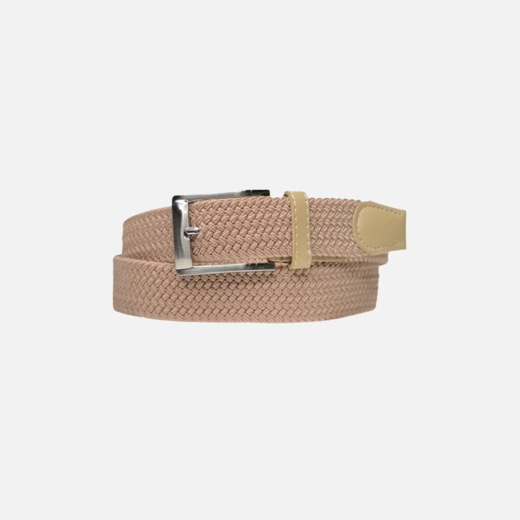 New Edition Fashion Belts-Vartan Braided Belt Beige