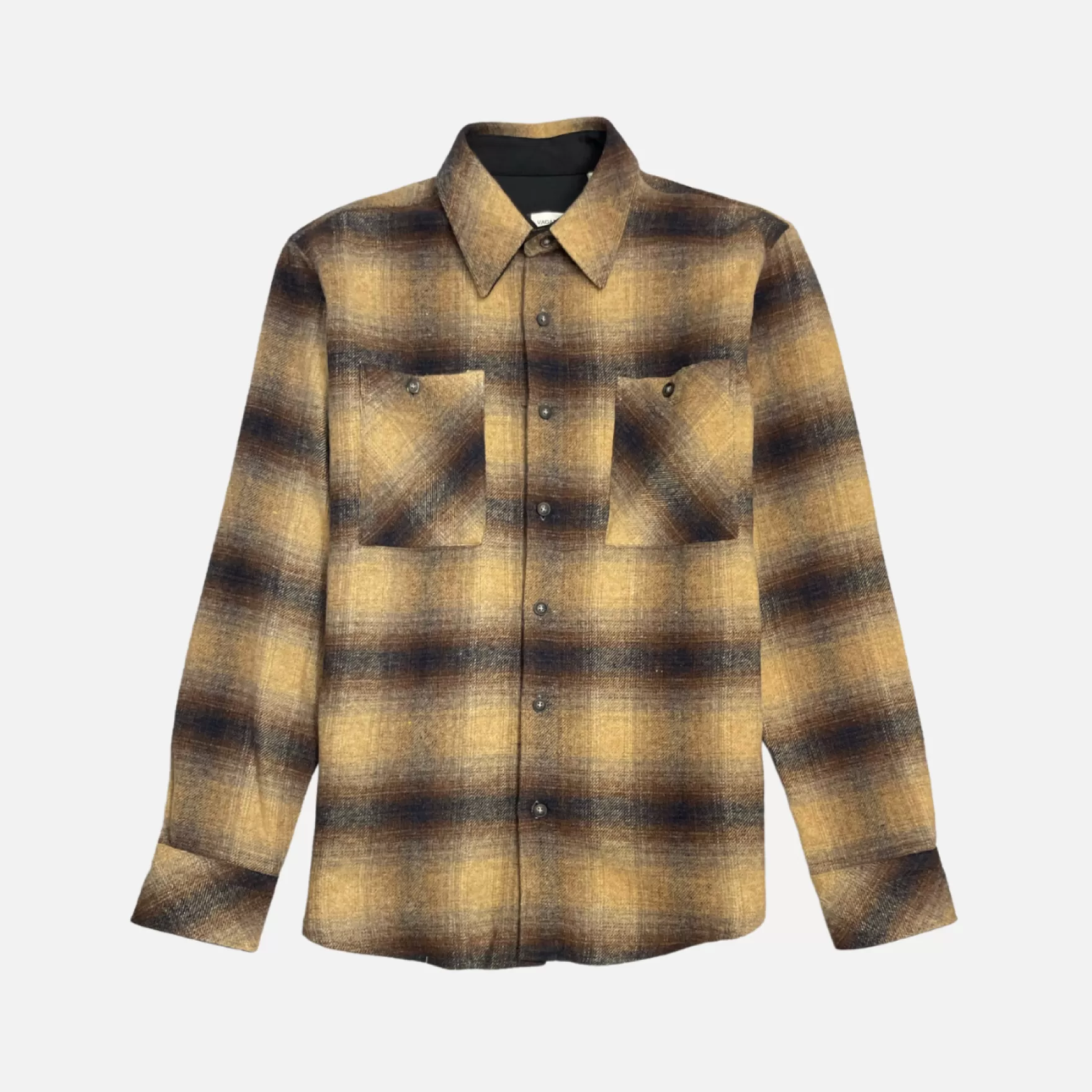 New Edition Fashion Button Downs-Ventry Plaid Flannel Shirt Brown