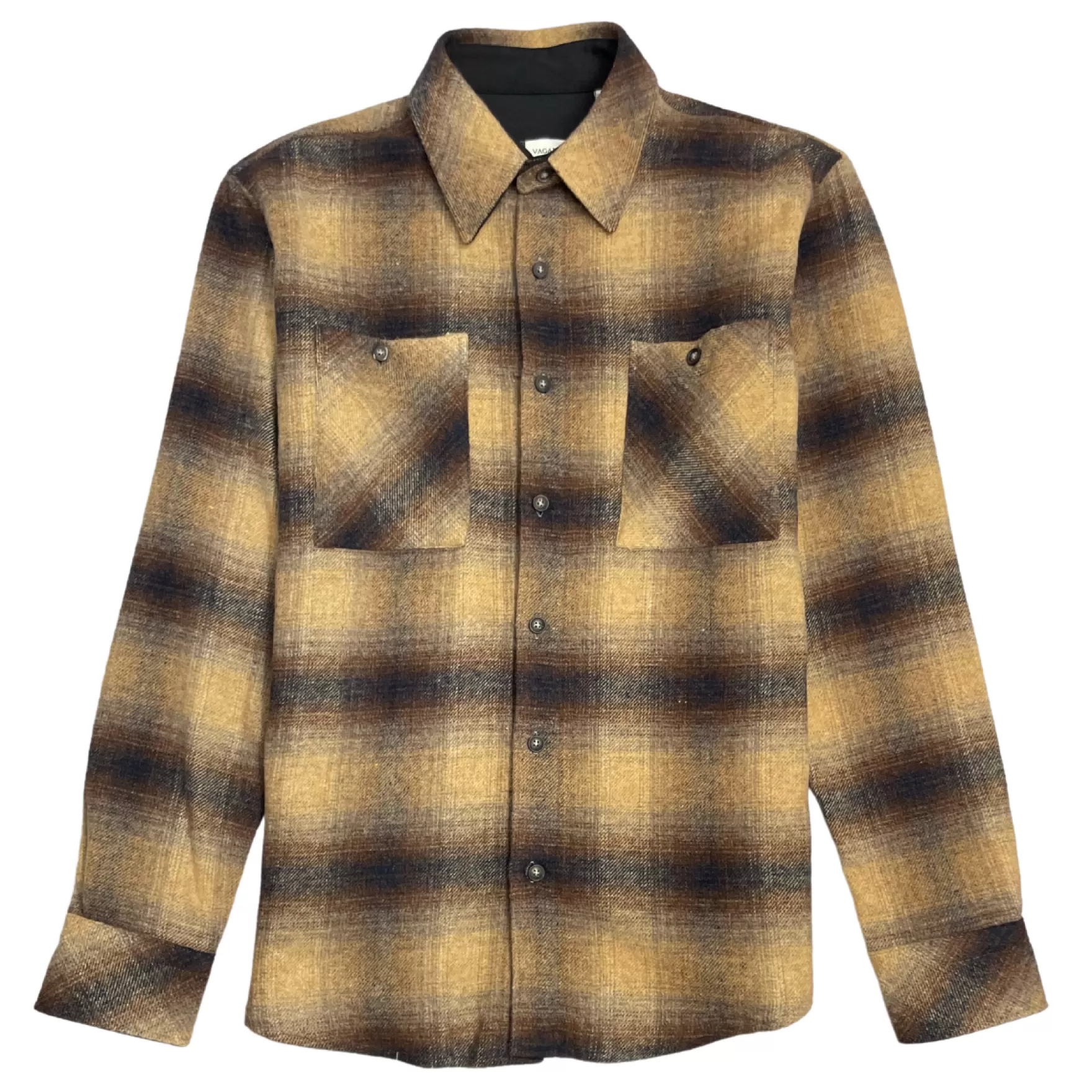 New Edition Fashion Button Downs-Ventry Plaid Flannel Shirt Brown