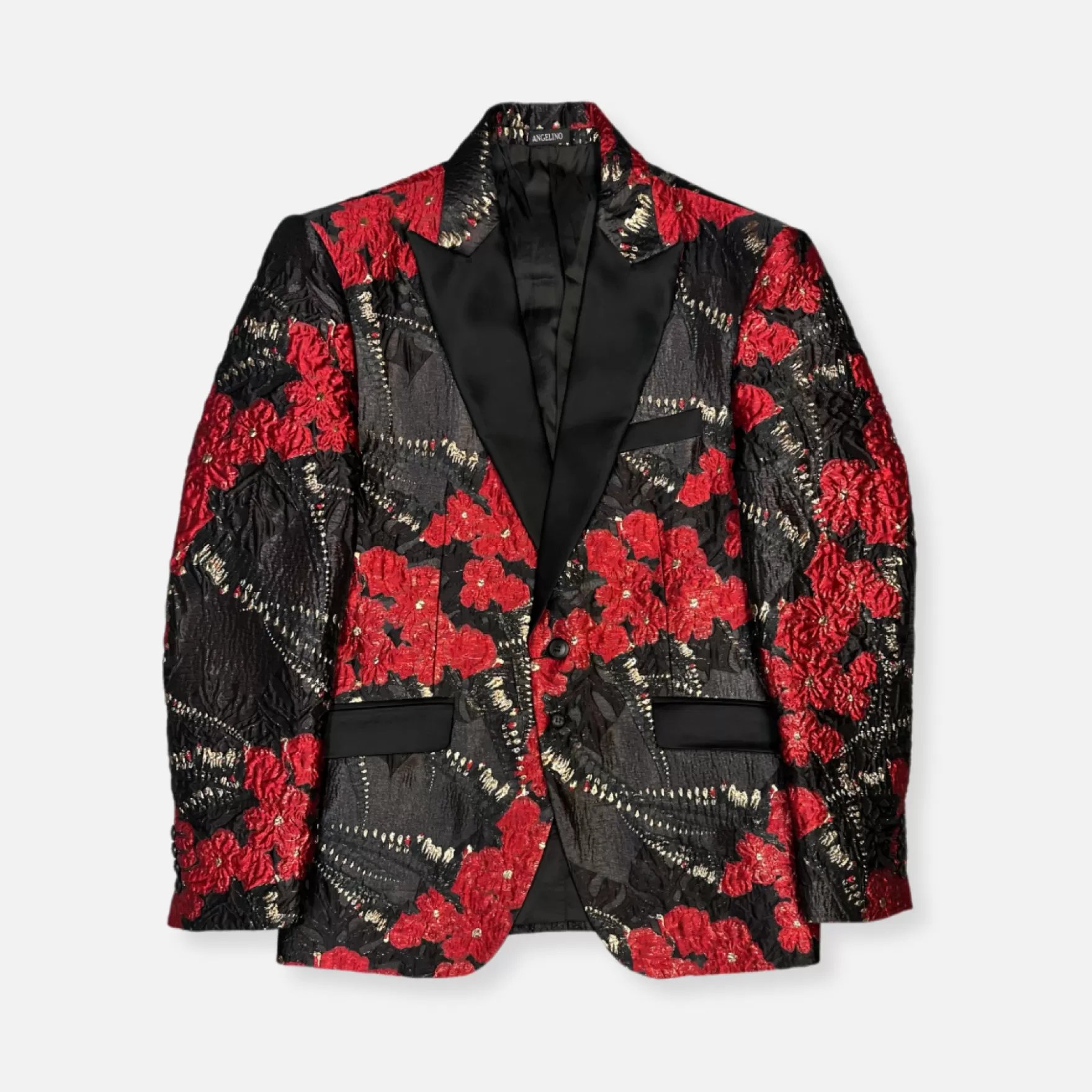 New Edition Fashion Suits | Tuxedos-Venus Floral Tuxedo Red