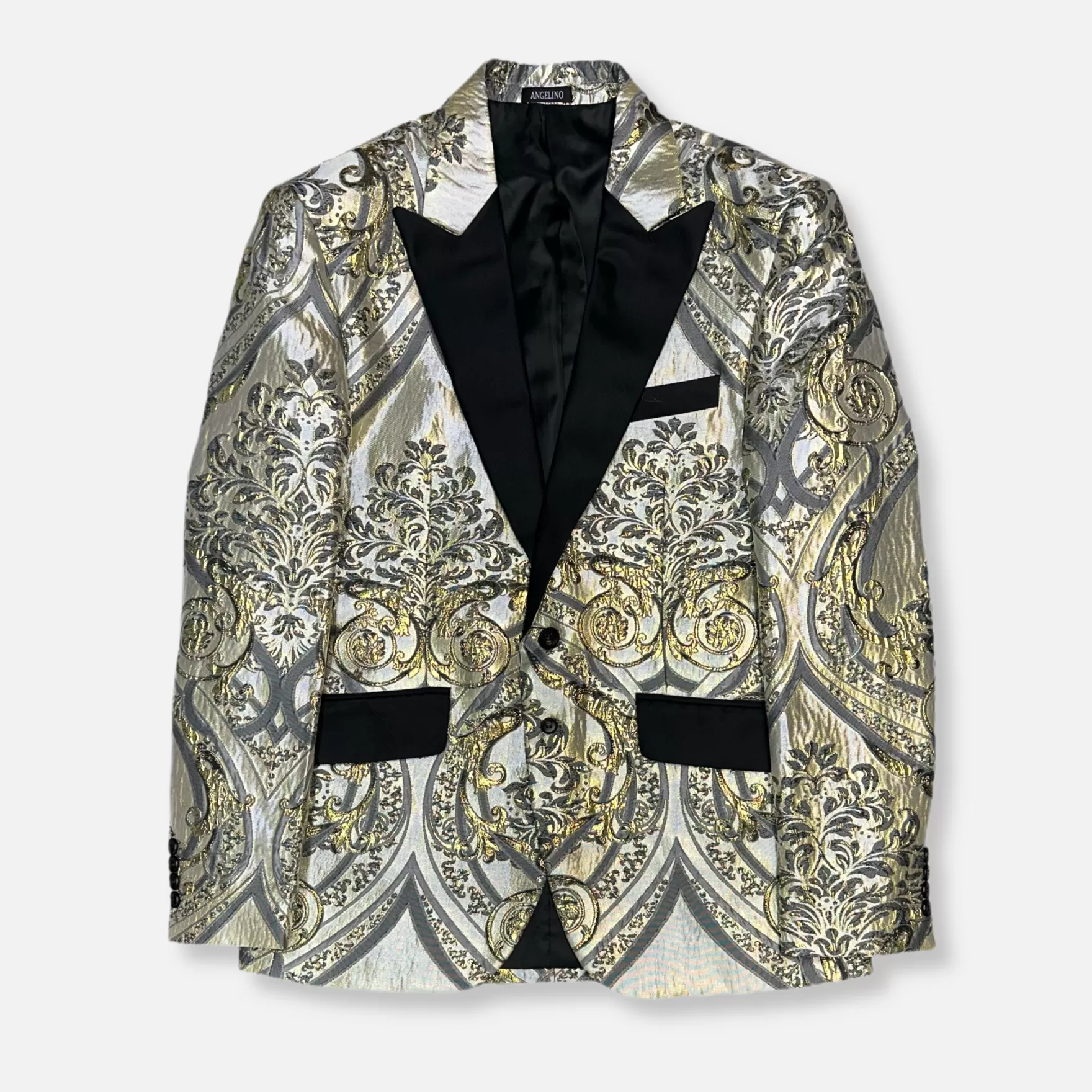 New Edition Fashion Blazers & Sportcoats-Victor Jacquard Blazer Gold