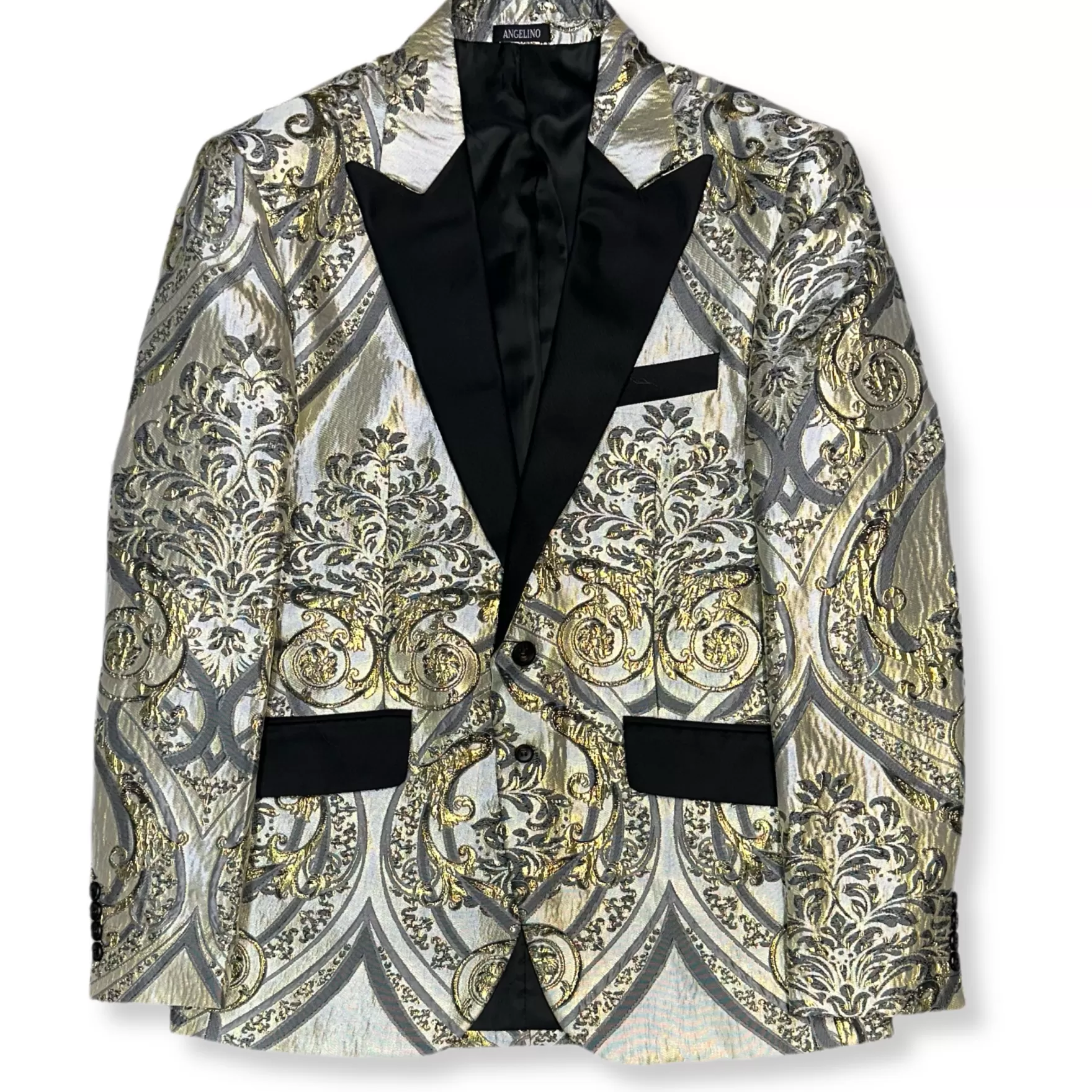 New Edition Fashion Blazers & Sportcoats-Victor Jacquard Blazer Gold