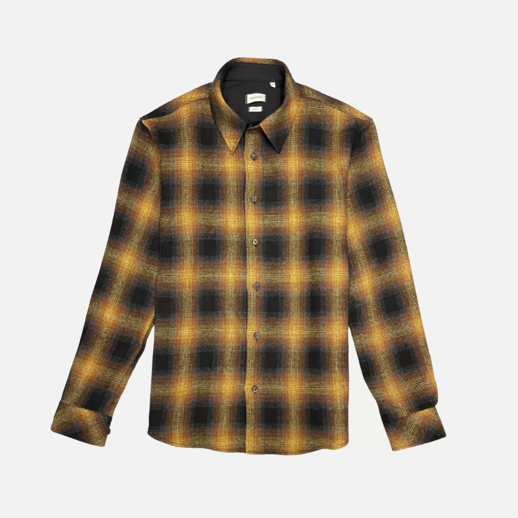 New Edition Fashion Button Downs-Vitello Plaid Flannel Shirt Brown