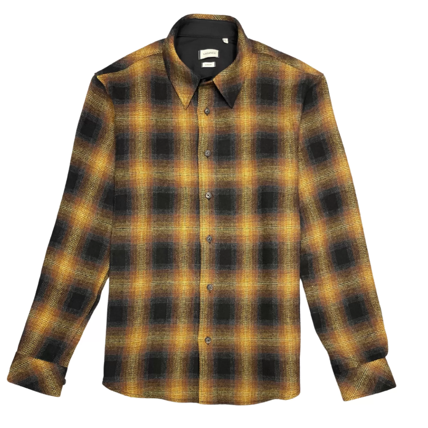 New Edition Fashion Button Downs-Vitello Plaid Flannel Shirt Brown