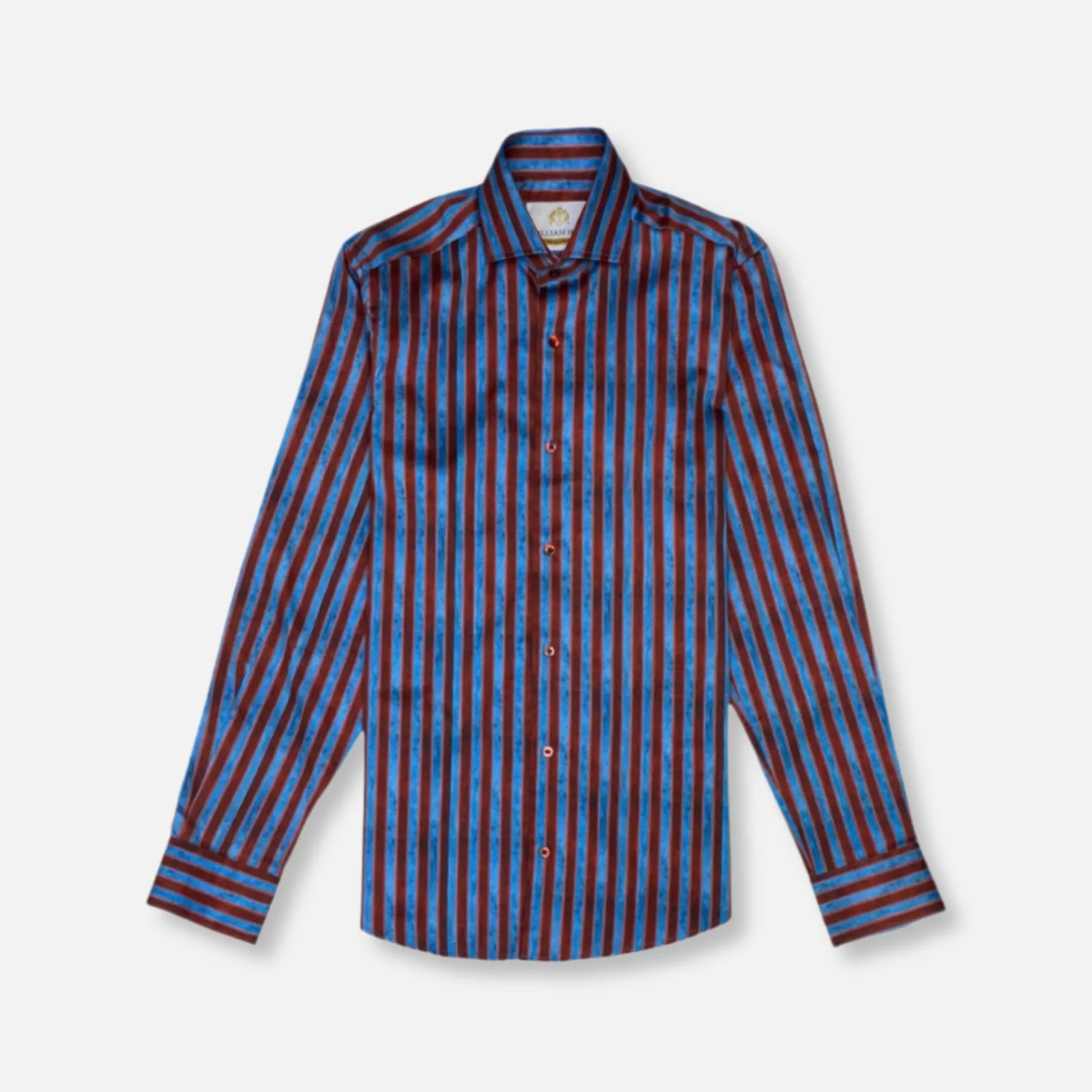 New Edition Fashion Button Downs-Winston Button Down Shirt Blue/Burgundy