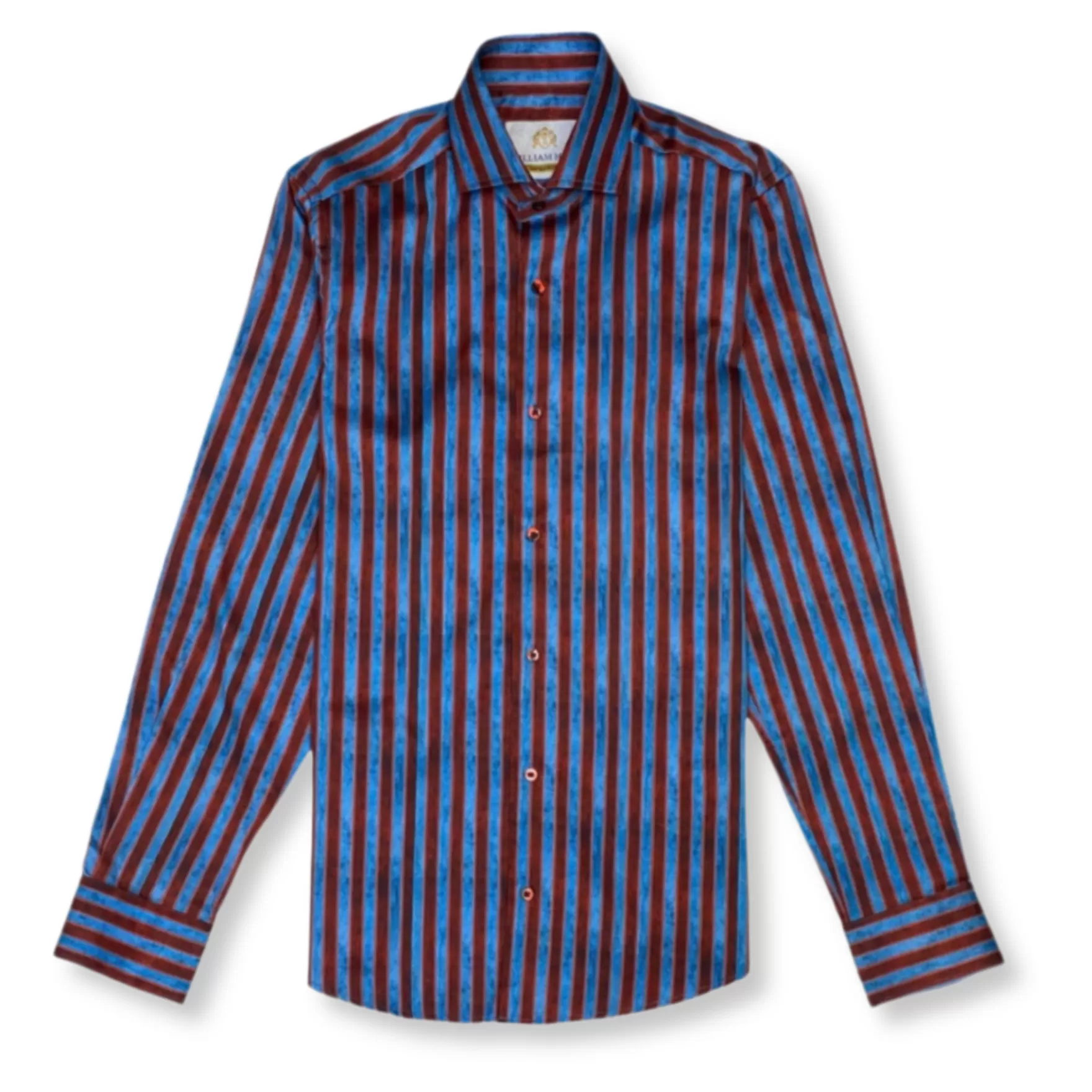 New Edition Fashion Button Downs-Winston Button Down Shirt Blue/Burgundy