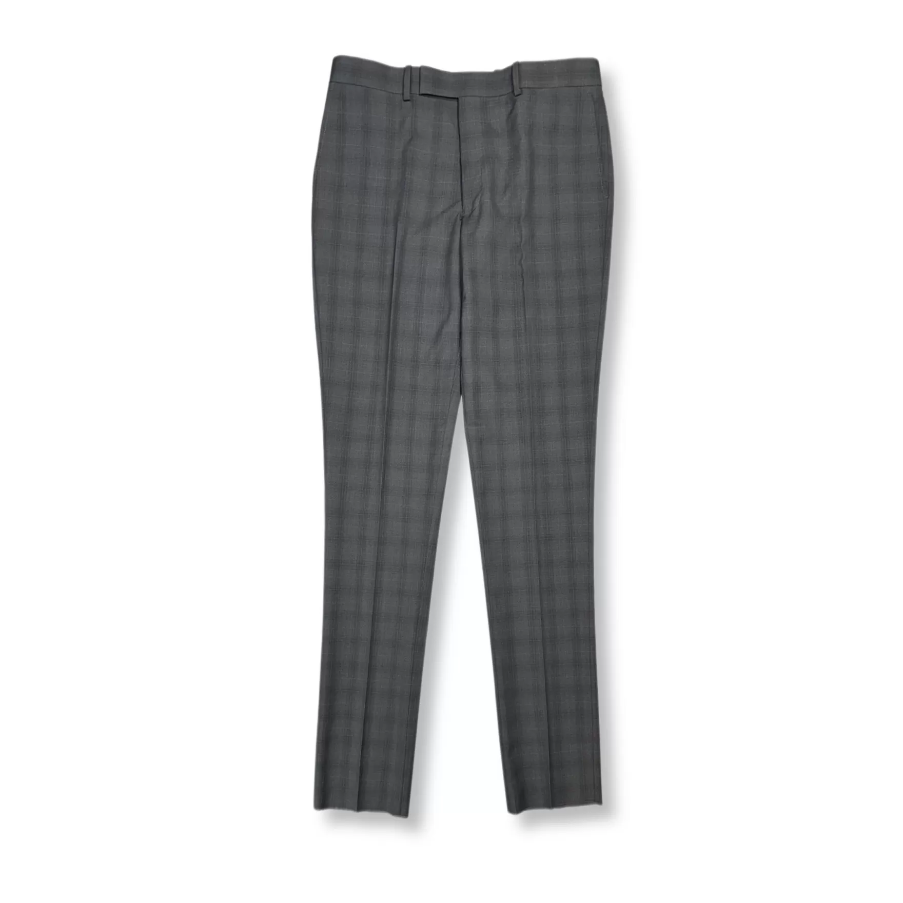 New Edition Fashion Suits-Woodland Slim Fit Plaid Suit Grey