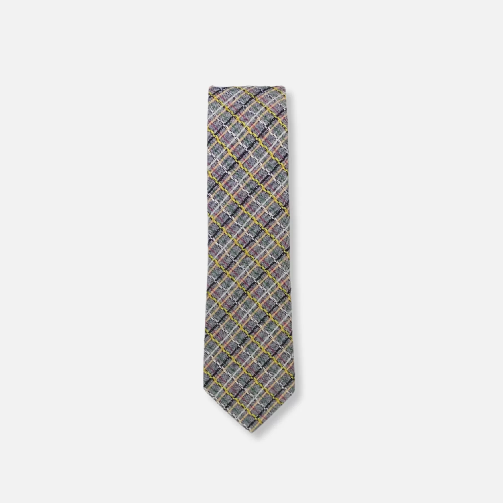 New Edition Fashion Ties-Zailor Stitch Striped Skinny Tie One Size