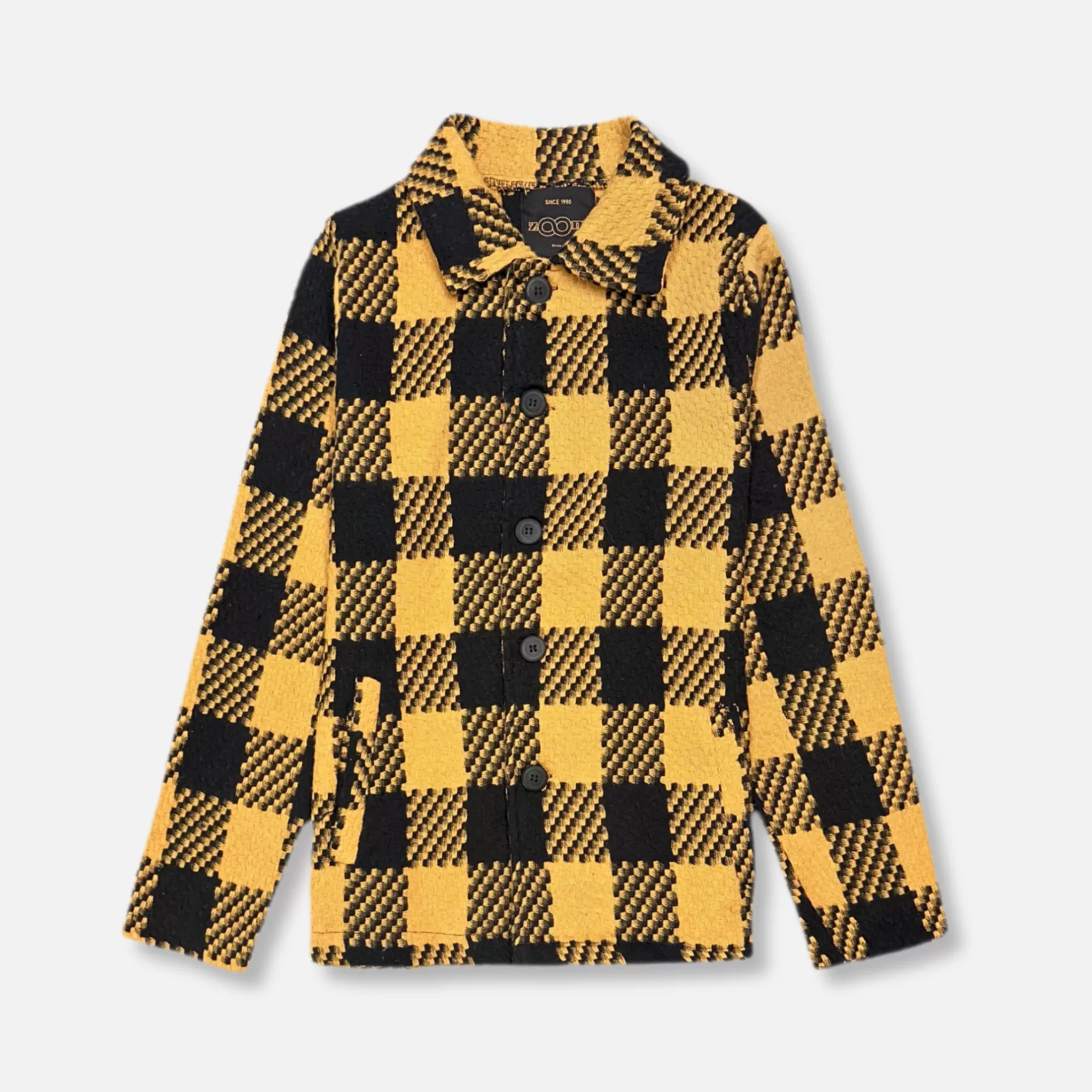 New Edition Fashion Coats & Outerwear-Zalman Plaid Shirt Jacket Mustard/Black