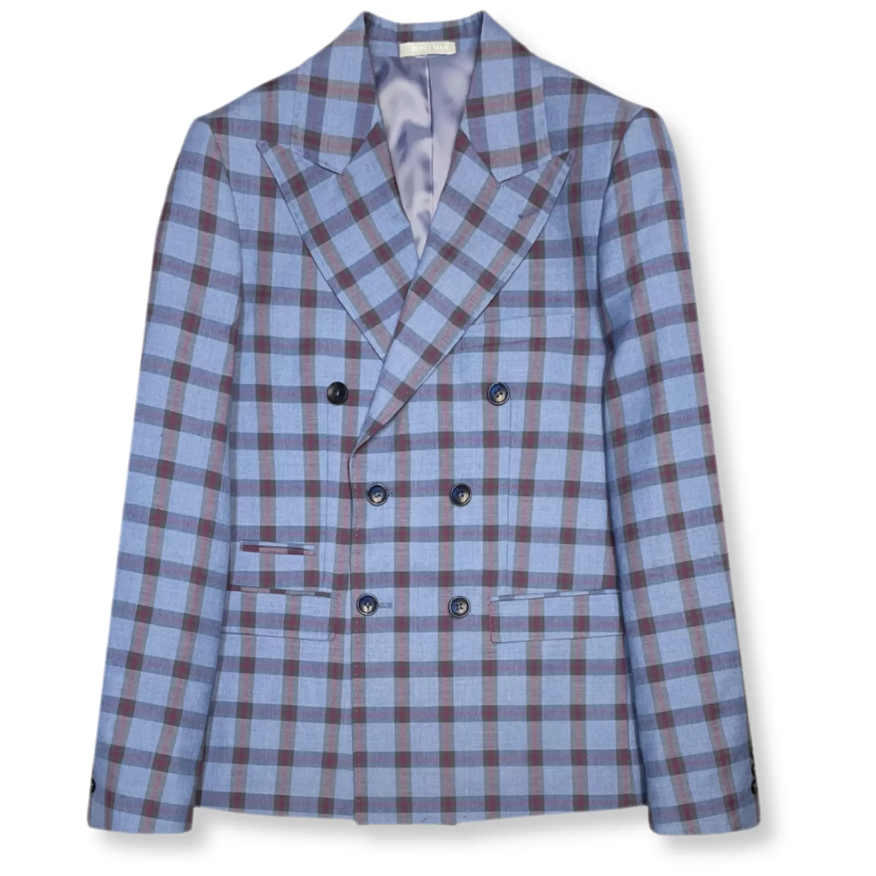 New Edition Fashion Blazers & Sportcoats-Zeus Plaid Sport Coat Blue