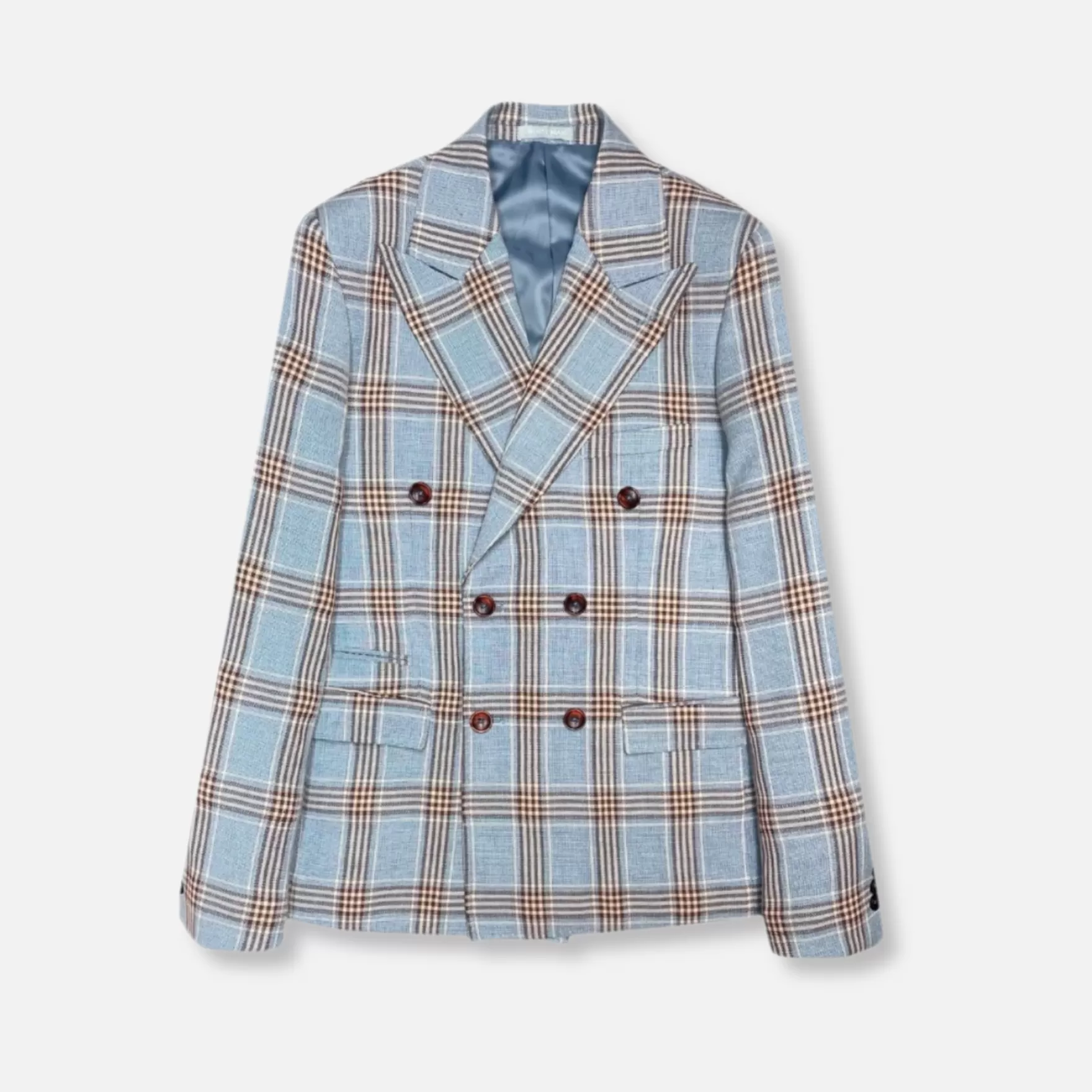 New Edition Fashion Blazers & Sportcoats-Zeus Plaid Sport Coat Blue